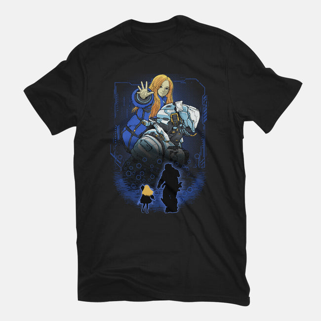 Lunar Survivor Shadowwork-Womens-Fitted-Tee-Astrobot Invention