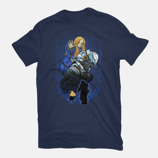 Lunar Survivor Shadowwork-Womens-Basic-Tee-Astrobot Invention