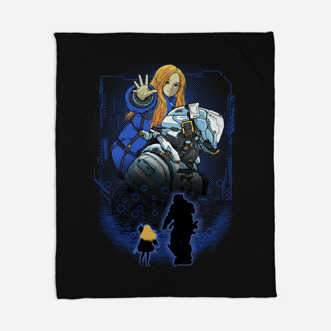 Lunar Survivor Shadowwork-None-Fleece-Blanket-Astrobot Invention
