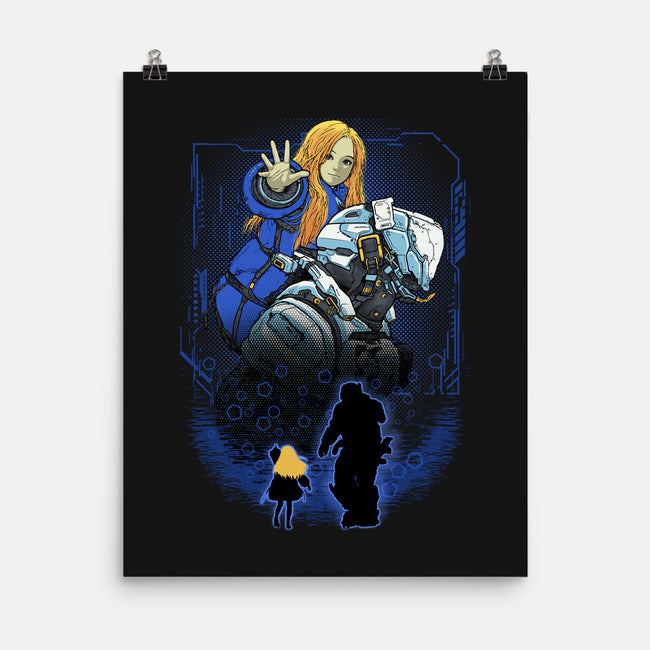 Lunar Survivor Shadowwork-None-Matte-Poster-Astrobot Invention