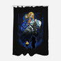Lunar Survivor Shadowwork-None-Polyester-Shower Curtain-Astrobot Invention