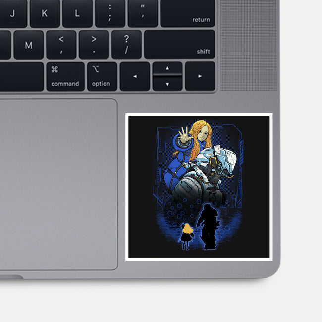 Lunar Survivor Shadowwork-None-Glossy-Sticker-Astrobot Invention