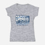 Low Temp High Thrills-Womens-V-Neck-Tee-Wheels