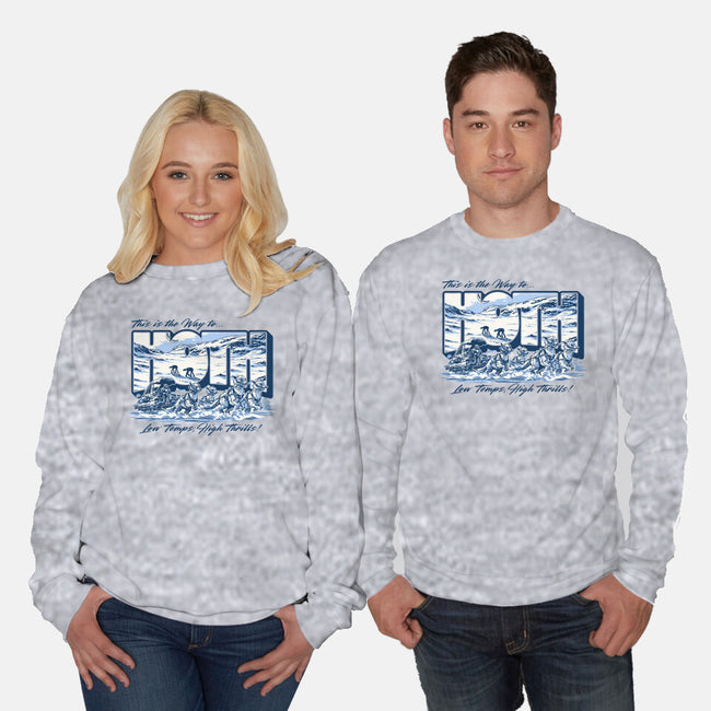 Low Temp High Thrills-Unisex-Crew Neck-Sweatshirt-Wheels