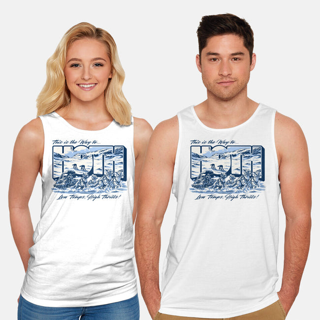 Low Temp High Thrills-Unisex-Basic-Tank-Wheels