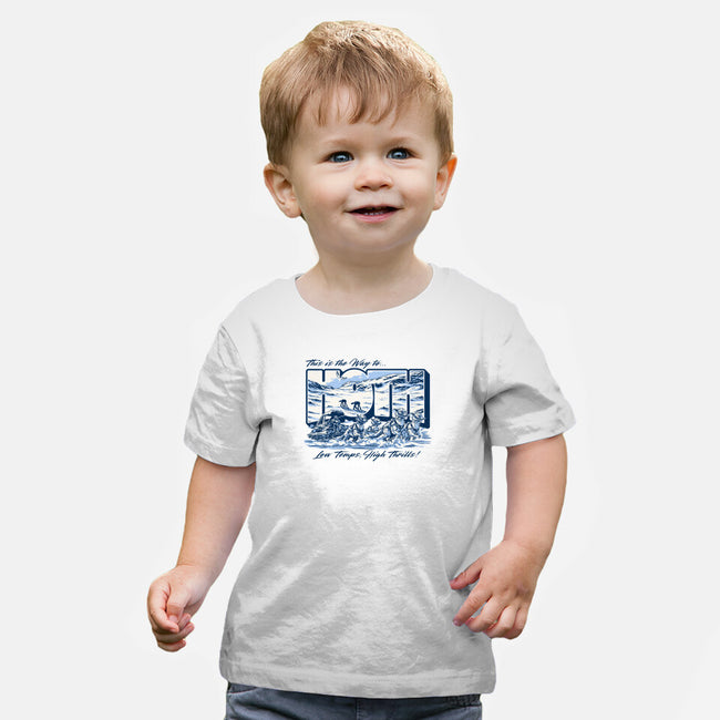 Low Temp High Thrills-Baby-Basic-Tee-Wheels