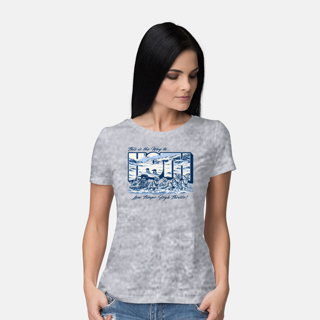 Low Temp High Thrills-Womens-Basic-Tee-Wheels