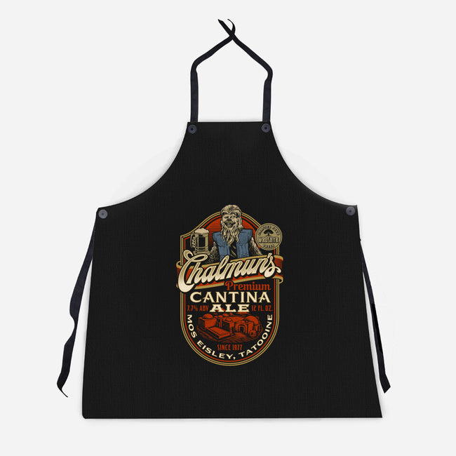 Chalmun's Cantina Ale-Unisex-Kitchen-Apron-Wheels