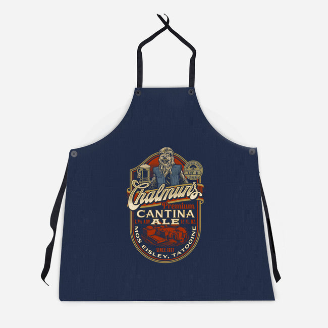Chalmun's Cantina Ale-Unisex-Kitchen-Apron-Wheels