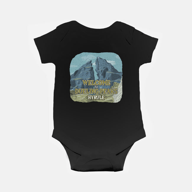 Welcome To Dueling Peaks-Baby-Basic-Onesie-NMdesign