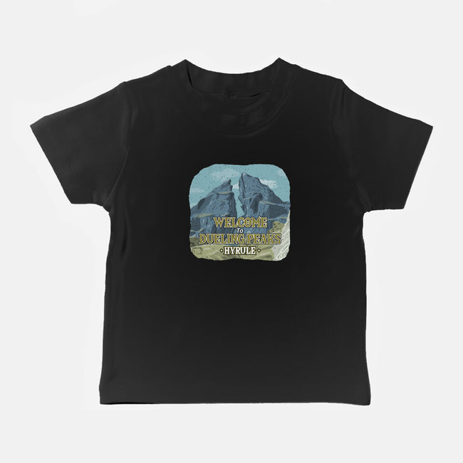 Welcome To Dueling Peaks-Baby-Basic-Tee-NMdesign