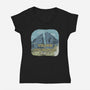 Welcome To Dueling Peaks-Womens-V-Neck-Tee-NMdesign