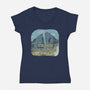 Welcome To Dueling Peaks-Womens-V-Neck-Tee-NMdesign