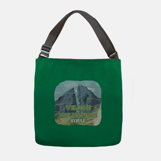 Welcome To Dueling Peaks-None-Adjustable Tote-Bag-NMdesign