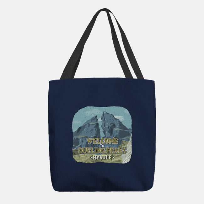 Welcome To Dueling Peaks-None-Basic Tote-Bag-NMdesign