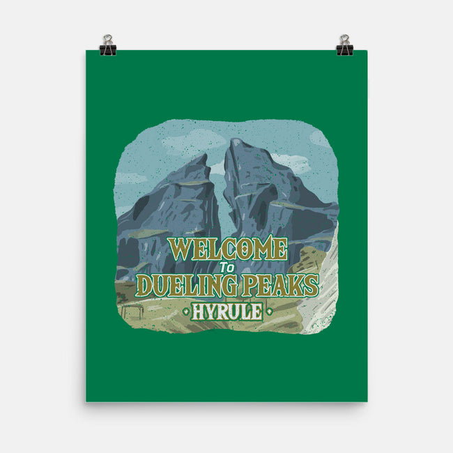 Welcome To Dueling Peaks-None-Matte-Poster-NMdesign