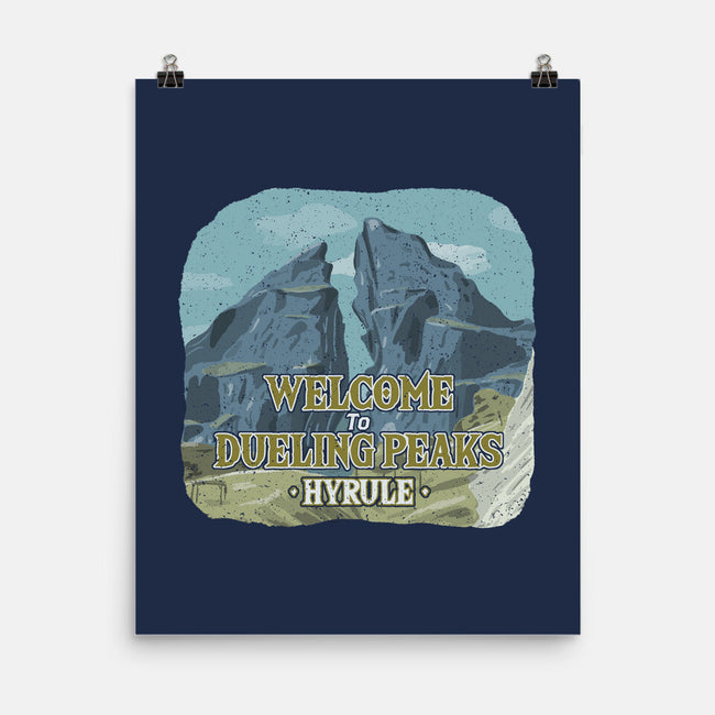 Welcome To Dueling Peaks-None-Matte-Poster-NMdesign