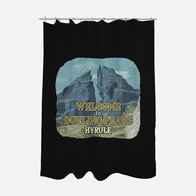 Welcome To Dueling Peaks-None-Polyester-Shower Curtain-NMdesign
