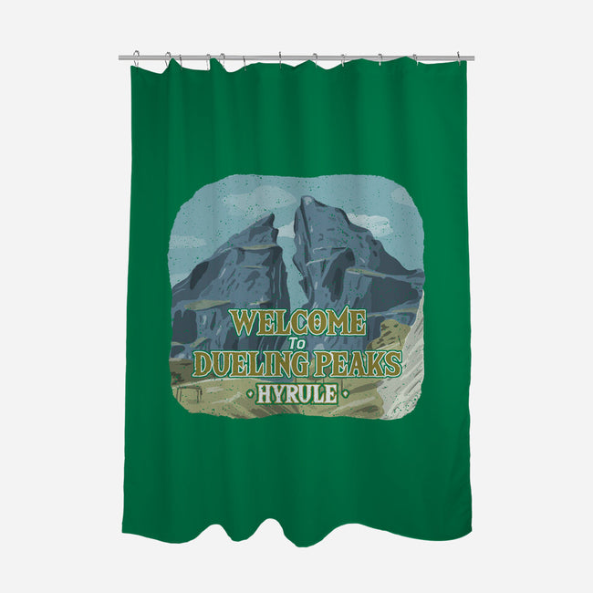 Welcome To Dueling Peaks-None-Polyester-Shower Curtain-NMdesign