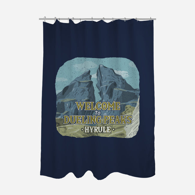 Welcome To Dueling Peaks-None-Polyester-Shower Curtain-NMdesign