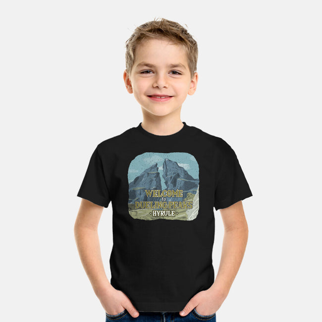 Welcome To Dueling Peaks-Youth-Basic-Tee-NMdesign