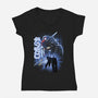 Mobile Suit Fighter-Womens-V-Neck-Tee-rmatix