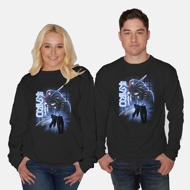 Mobile Suit Fighter-Unisex-Crew Neck-Sweatshirt-rmatix