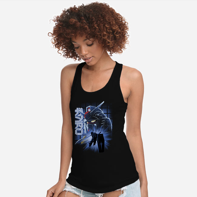 Mobile Suit Fighter-Womens-Racerback-Tank-rmatix
