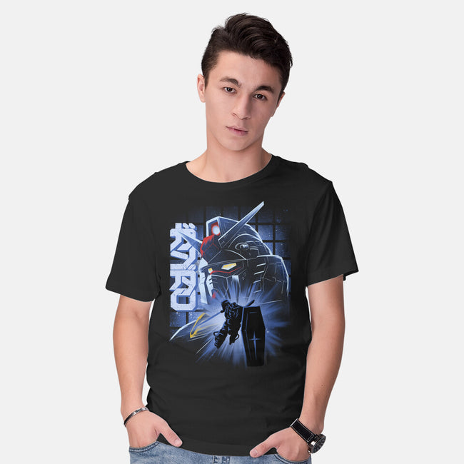 Mobile Suit Fighter-Mens-Basic-Tee-rmatix