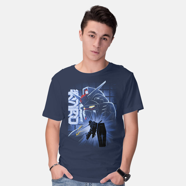Mobile Suit Fighter-Mens-Basic-Tee-rmatix