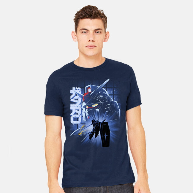 Mobile Suit Fighter-Mens-Heavyweight-Tee-rmatix