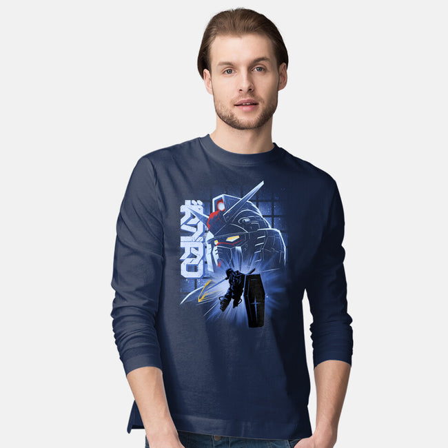 Mobile Suit Fighter-Mens-Long Sleeved-Tee-rmatix