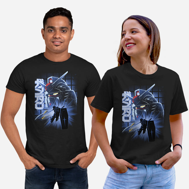 Mobile Suit Fighter-Unisex-Basic-Tee-rmatix