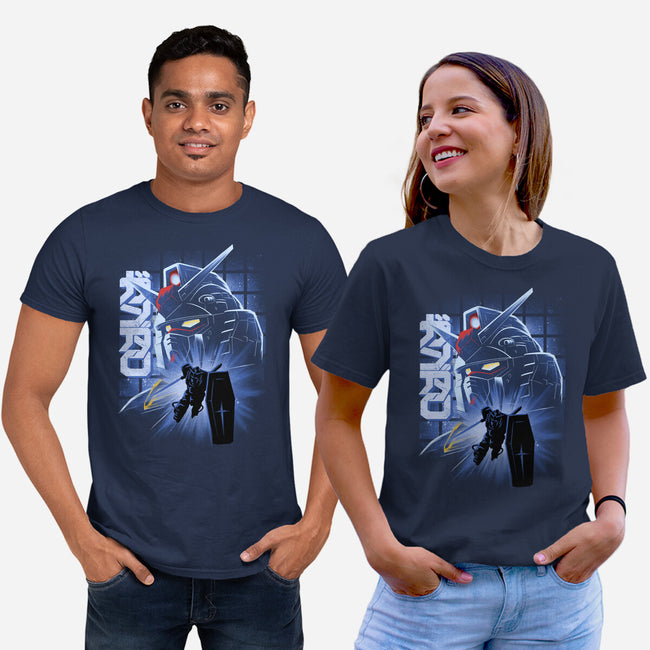 Mobile Suit Fighter-Unisex-Basic-Tee-rmatix