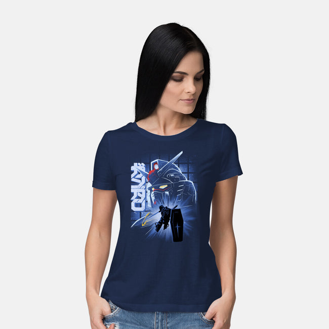 Mobile Suit Fighter-Womens-Basic-Tee-rmatix