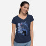 Mobile Suit Fighter-Womens-V-Neck-Tee-rmatix