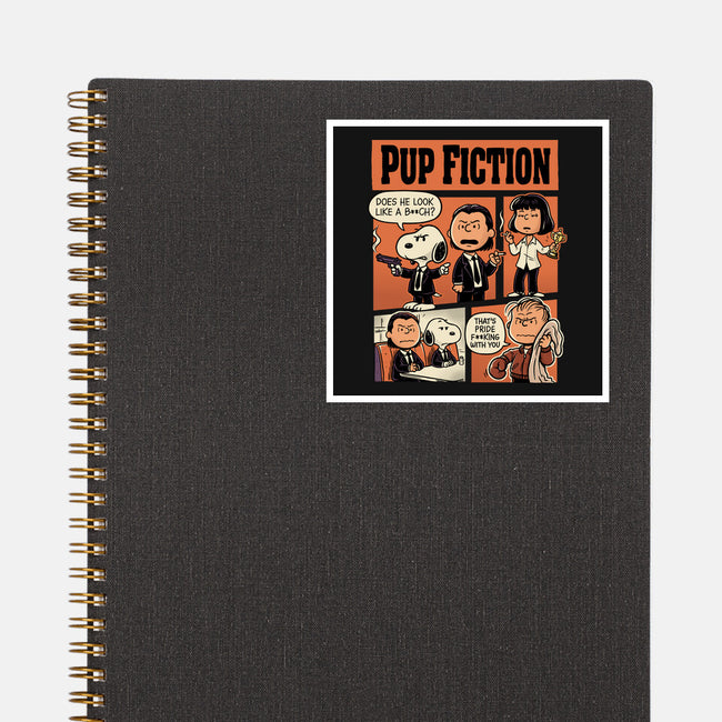 Pup Fiction-None-Glossy-Sticker-P1yu5h