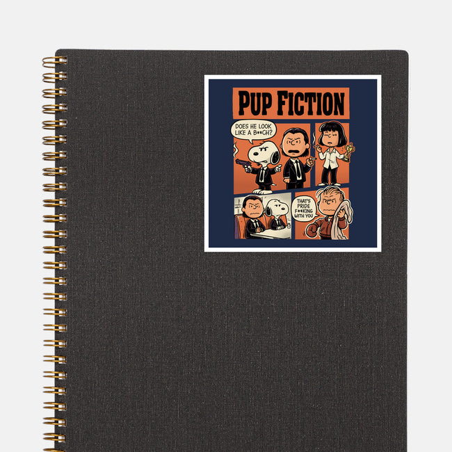 Pup Fiction-None-Glossy-Sticker-P1yu5h