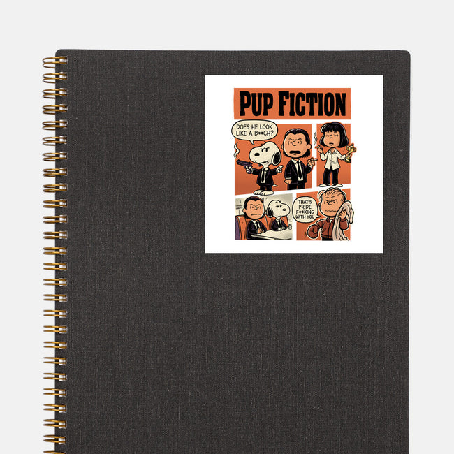 Pup Fiction-None-Glossy-Sticker-P1yu5h