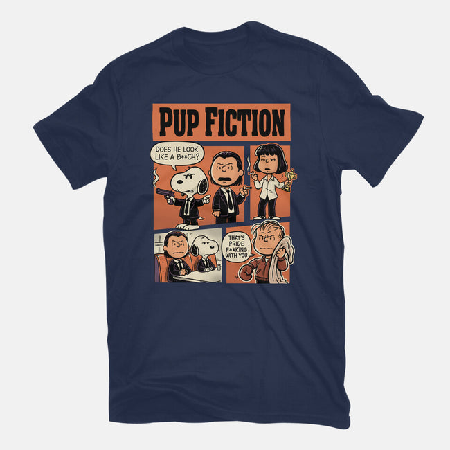 Pup Fiction-Womens-Basic-Tee-P1yu5h