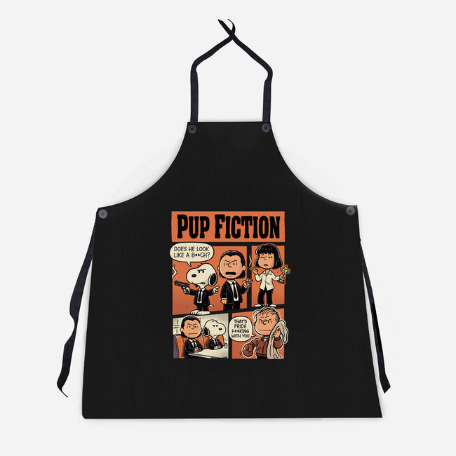 Pup Fiction-Unisex-Kitchen-Apron-P1yu5h