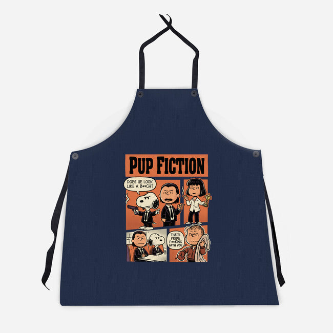 Pup Fiction-Unisex-Kitchen-Apron-P1yu5h