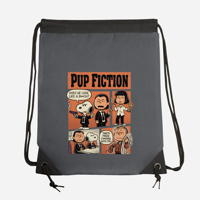 Pup Fiction-None-Drawstring-Bag-P1yu5h
