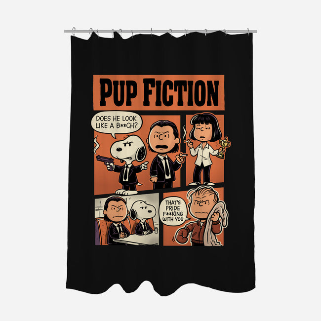 Pup Fiction-None-Polyester-Shower Curtain-P1yu5h
