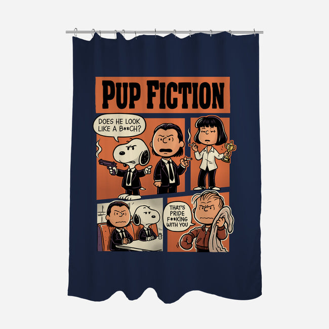 Pup Fiction-None-Polyester-Shower Curtain-P1yu5h