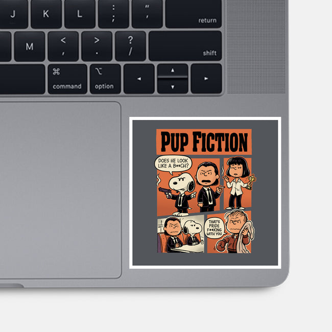 Pup Fiction-None-Glossy-Sticker-P1yu5h