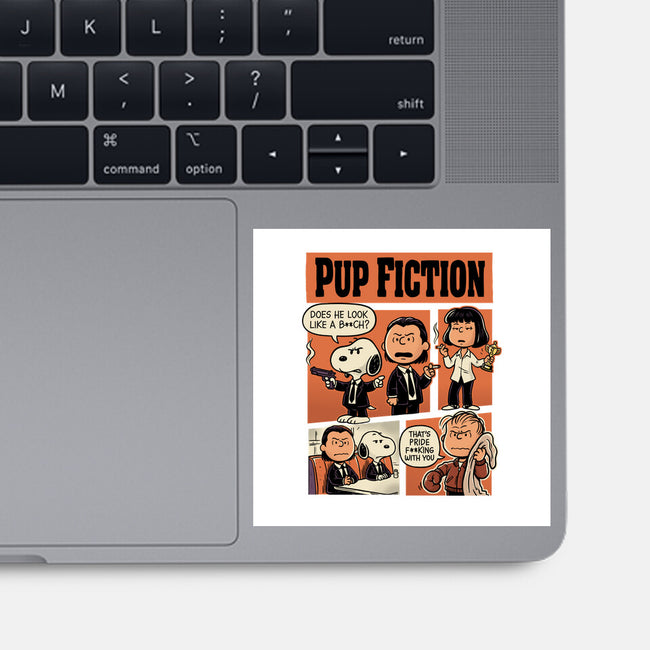 Pup Fiction-None-Glossy-Sticker-P1yu5h