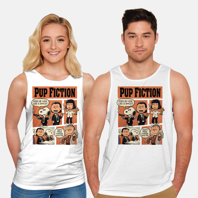 Pup Fiction-Unisex-Basic-Tank-P1yu5h