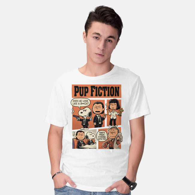 Pup Fiction-Mens-Basic-Tee-P1yu5h