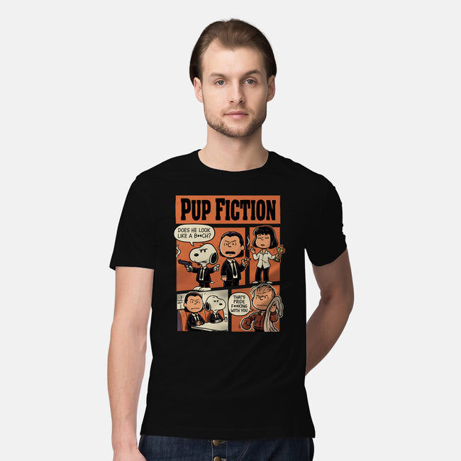 Pup Fiction-Mens-Premium-Tee-P1yu5h